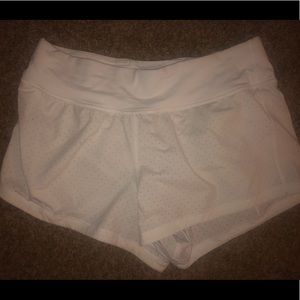 White LULULEMON shorts size 8